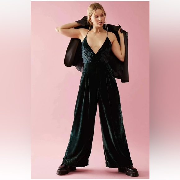 Free People Pants - NWT Free People Blake Velvet One Piece